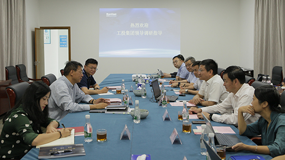 云南工投集团总裁余蜀昆一行莅临jiuyou.com信息调研指导